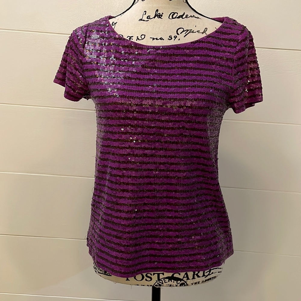 J Crew Sequined Top, Small